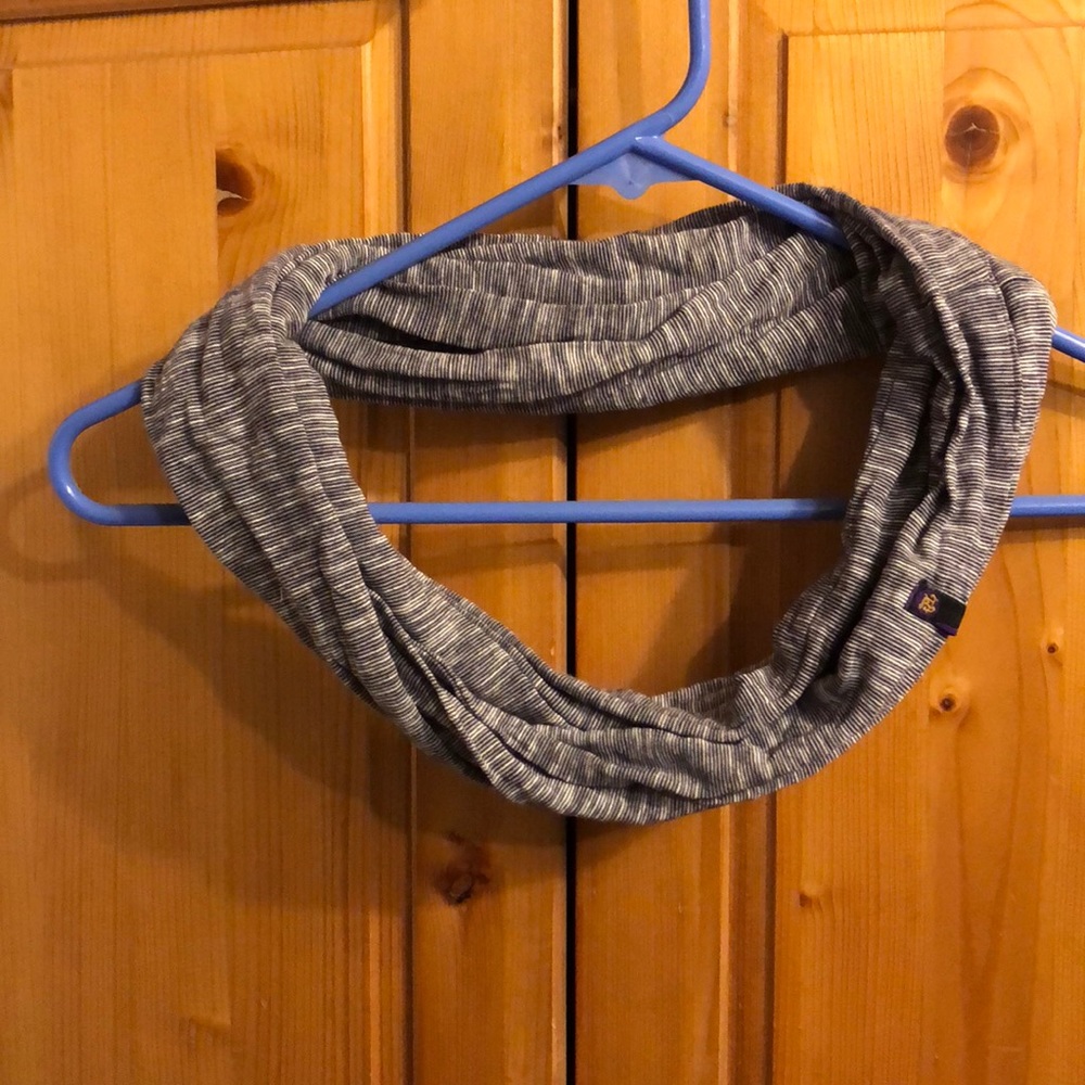 Gypsy navy and white striped infinity scarf